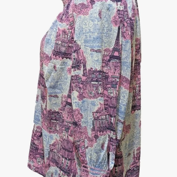Talbots Eiffel Tower Parisian Blouse.  Size 1X - Picture 2 of 9